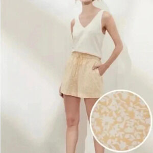 Banana Republic Bright Yellow Floral Soft Shorts Sz. S.